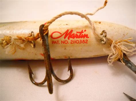 Vintage Martin Salmon Plug Fishing Lure Wood 1930's