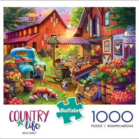 Buffalo Games - Country Life - Bells Farm - 1000 Piece Jigsaw Puzzle ...