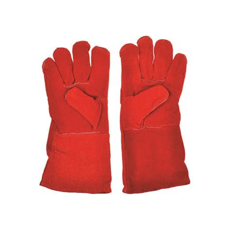 Red Leather Hand Gloves - United Hardware