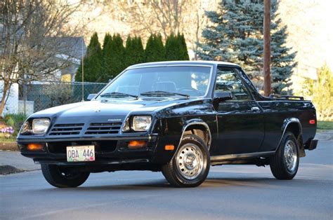 No Reserve: 1982 Dodge Rampage | Dodge, Classic cars, Black vinyl