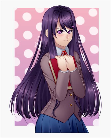 Yuri By Koffifie - Yuri Ddlc Cute Fan Art, HD Png Download - kindpng