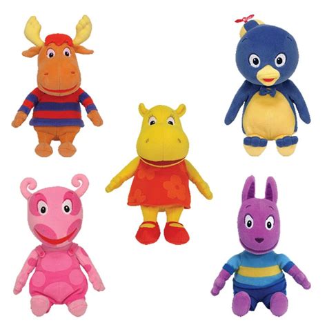 Ty Backyardigans Beanie Baby Set of 5 Beanie Babies (Tyrone, Uniqua ...