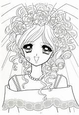 Shoujo Coloring Book Japanese Sketch Page sketch template