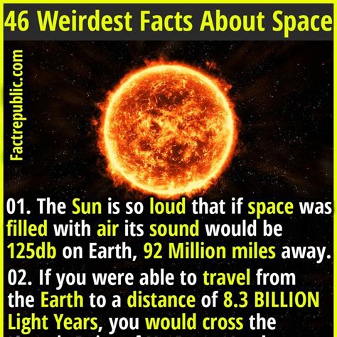 46 Weirdest Facts About Space That’ll Will Rock Your World - Fact Republic | Space facts ...