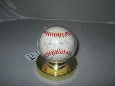 Signed Sandy Koufax Official Ball from the National League William D. White Ball. in Case Rawlings