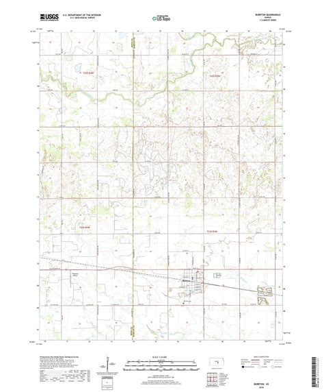 Burrton Kansas US Topo Map – MyTopo Map Store