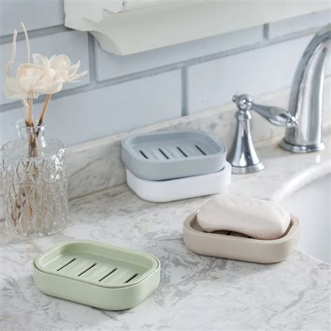 White Home Plastic Drain Soap Dish Tray - Buy Soap Dish Plastic,Soap Tray,Drain Soap Dish ...