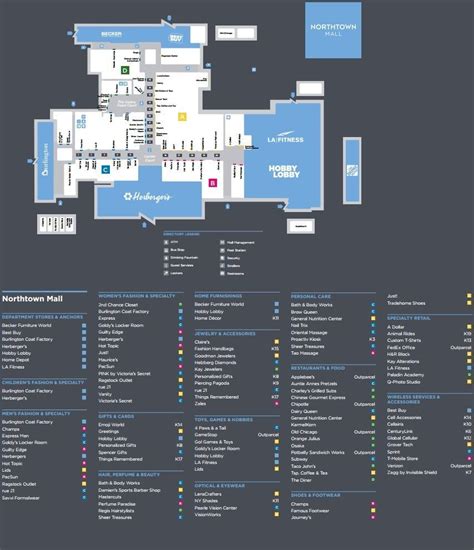 Northtown Mall shopping plan | Mall, Mall stores, Shopping mall