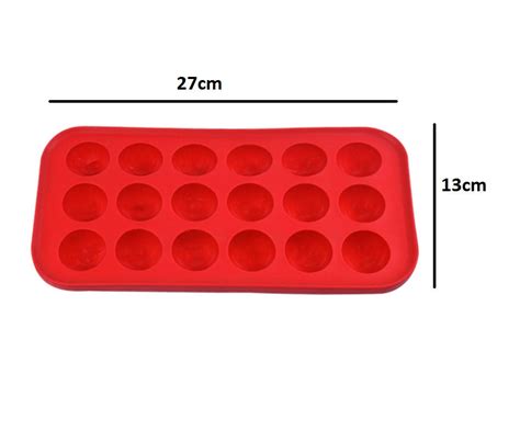 Round Ice Cubes Silicone Tray 18 Cavity – Bake House - The Baking Treasure