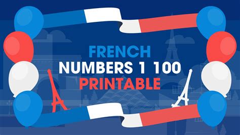 Free Printable Gift Tags, Free Printables, French Numbers 1 100, 1 To ...