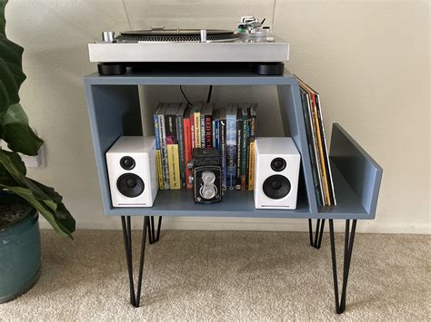 Modern Record Player Stand : r/woodworking