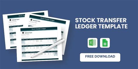 Free Stock Transfer Ledger Template - Google Sheets, Excel | Template.net