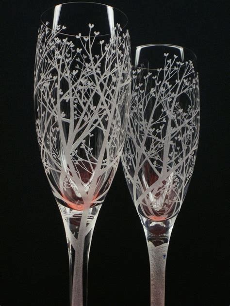 For the wedding toast! | Engraved crystal, Champagne flutes, Engraved champagne flutes