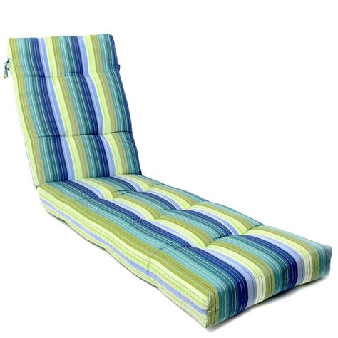 Sunbrella Seville Seaside Long Outdoor Replacement Chaise Lounge Cushion By UltimatePatio.com ...