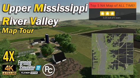 Upper Mississippi River Valley | Map Tour | Farming Simulator 22 - YouTube