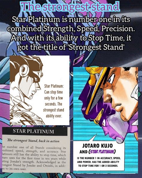 Stand stats explained: Part 1 : r/StardustCrusaders