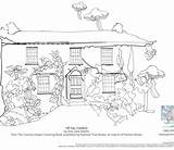Country Outhouse Pages Coloring Pages sketch template