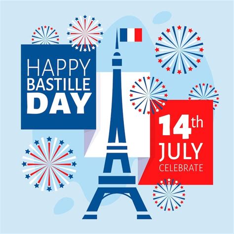 Free Vector | Bastille day illustration cocnept