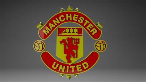 Manchester United 3D logo 3D model | CGTrader