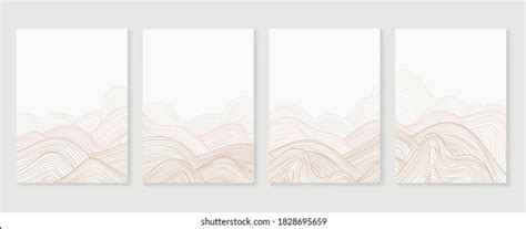 Wave Line Art Wall Arts Vector Stock Vector (Royalty Free) 1828695659 | Shutterstock