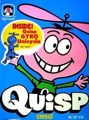 Quisp cereal c. 1968 | Cereal packaging, Quisp cereal, Vintage recipes