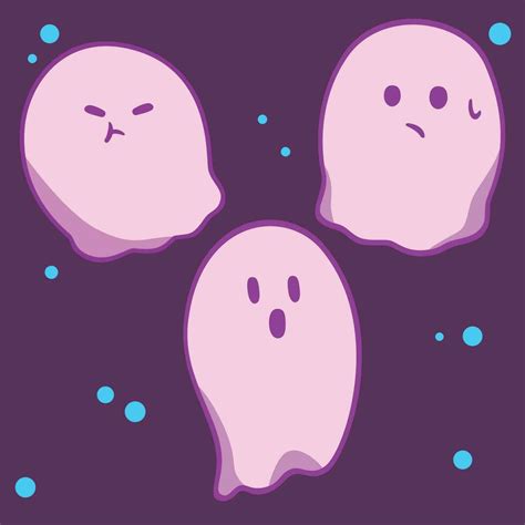 Cute halloween ghost character for kids. cute simple ghost boo for ...