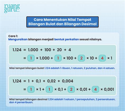 Cara Menentukan Nilai Bilangan Desimal Menggunakan Tabel Nilai Tempat – NBKomputer