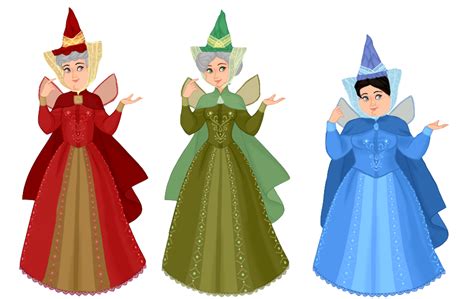 Flora, Fauna, and Merryweather by musicmermaid on DeviantArt