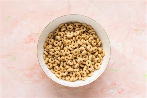 Premium Photo | Delicious honey cheerios cereal in a bowl copy space