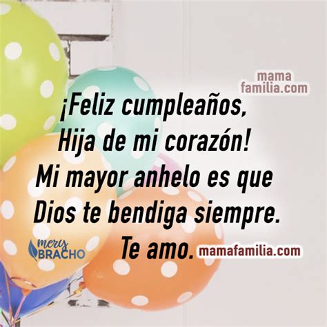 🧡 Frases Bonitas de Cumpleaños para mi Hija. Dedicatoria, Carta … | Frases de cumpleaños bonitas ...