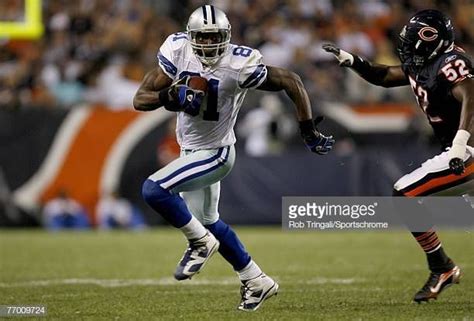 Terrell Owens of the Dallas Cowboys runs with the ball as Jamar... | Dallas cowboys, Terrell ...