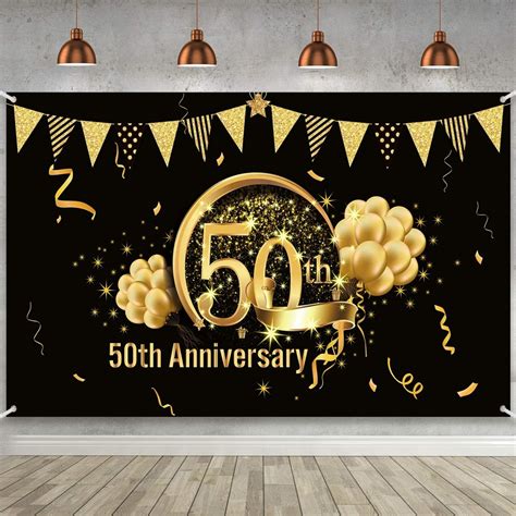 Golden Wedding Anniversary Party- Decorations - Ideas Supplies