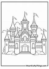 Castle Coloring Book Pages Sketch Page sketch template