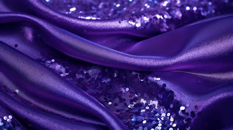 Gorgeous Sparkling Purple Fabric With Sequins A Festive Texture ...