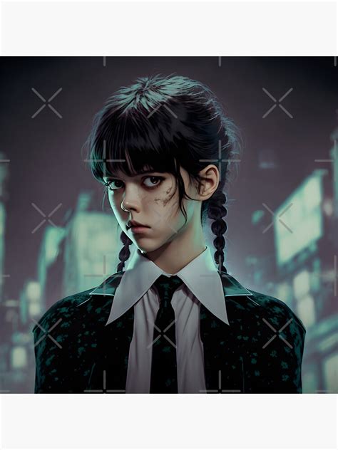 "Wednesday Addams, Ai-Generated Art, Netflix, Netflix Fun Art, Addams ...