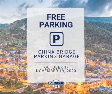 Heads up: free parking at the China Bridge parking structure this fall - TownLift, Park City News