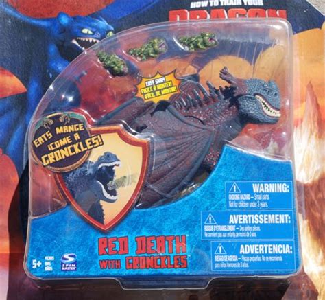 How To Train Your Dragon Movie Series 3 Deluxe 7 Inch Action Figure Red Death with Gronckles | Toys