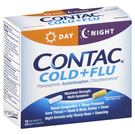 Coricidin HBP Cold Relief, Day/Night, Multi Symptom Cold, Dual Formula Pack, 1pack - Health ...