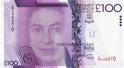 100 Gibraltar Pounds banknote (Kings Bastion) - Exchange yours today