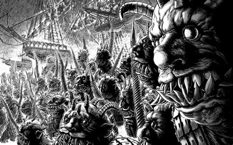 Berserk - Kentaro Miura | Berserk, Monster drawing, Manga art