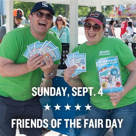 Minnesota State Fair on Twitter: "Today is Sunday, Sept. 4, Friends of the Fair Day! View our ...