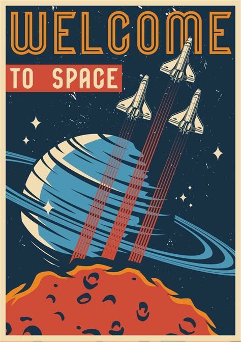 Pin by Fer Arrieta on NASA | Vintage space poster, Retro space posters, Poster vintage retro