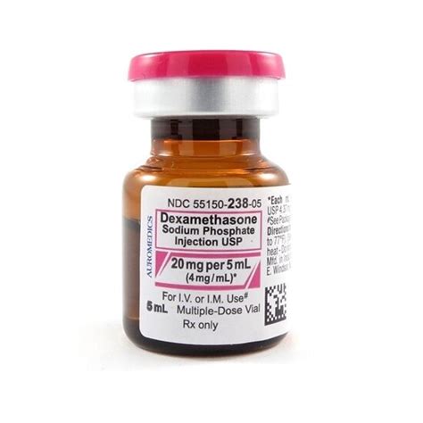 Dexamethasone Sodium Phosphate, 4mg/mL, MDV, 5mL Vial | McGuff Medical Products