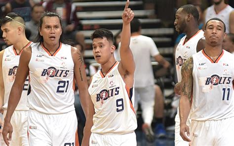 Meralco Bolts tied the score with the help of their bench players ...