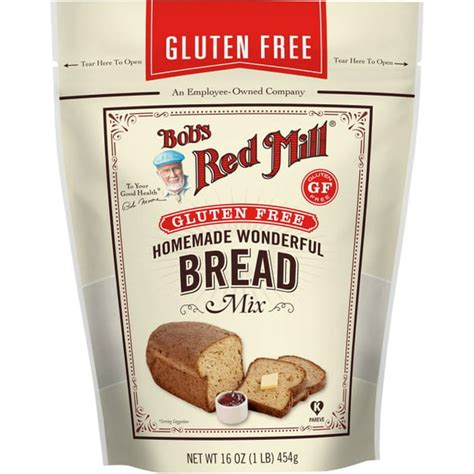 Bob's Red Mill Homemade Wonderful Gluten Free Bread Mix 16 oz Pkg ...