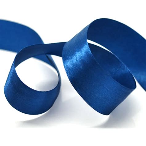 25 Yards Blue Polyester Ribbon 1" Wedding Festival Party Decorative DIY Craft Scrapbook Findings ...