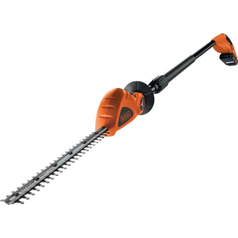 Black & Decker GTC1843L20 18v Cordless Long Reach Articulating Hedge Trimmer with 430mm Blade ...