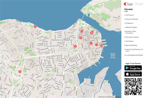 Havana Printable Tourist Map | Sygic Travel