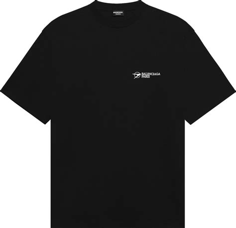 Balenciaga Black 'Corporate Logo' T-Shirt | INC STYLE