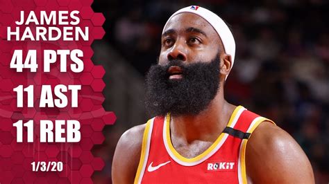 James Harden records 44-point triple-double in 76ers vs. Rockets | 2019 ...